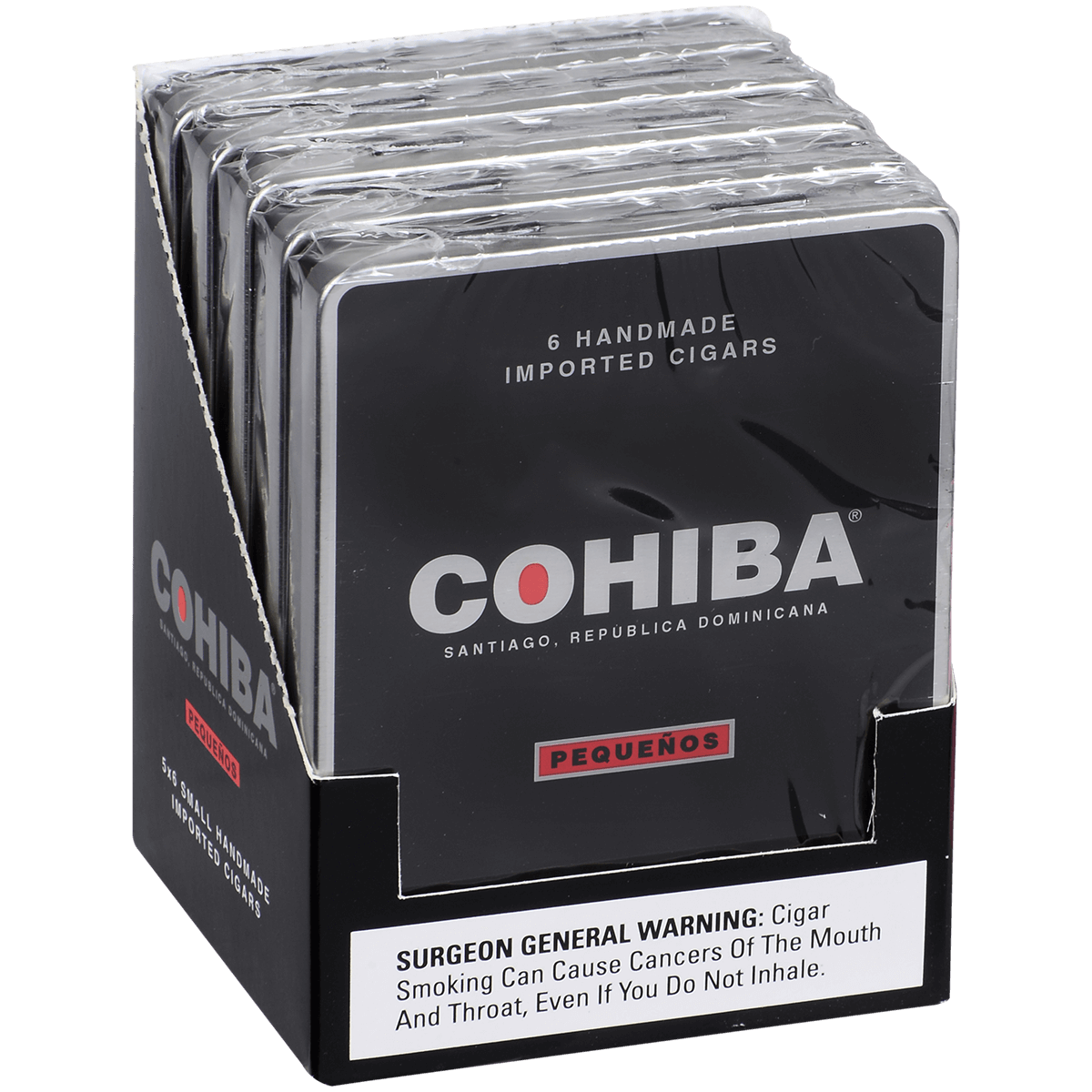 COHIBA BLACK PEQUENOS 5/6 TINS 4.13X34