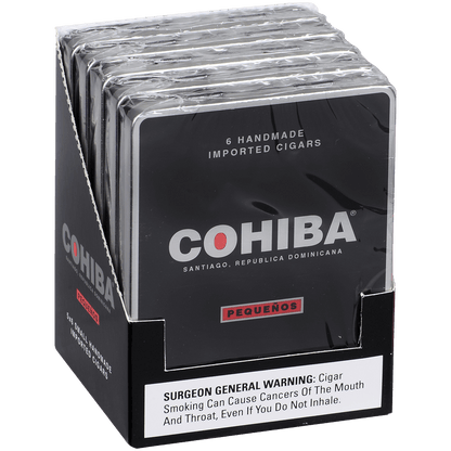 COHIBA BLACK PEQUENOS 5/6 TINS 4.13X34