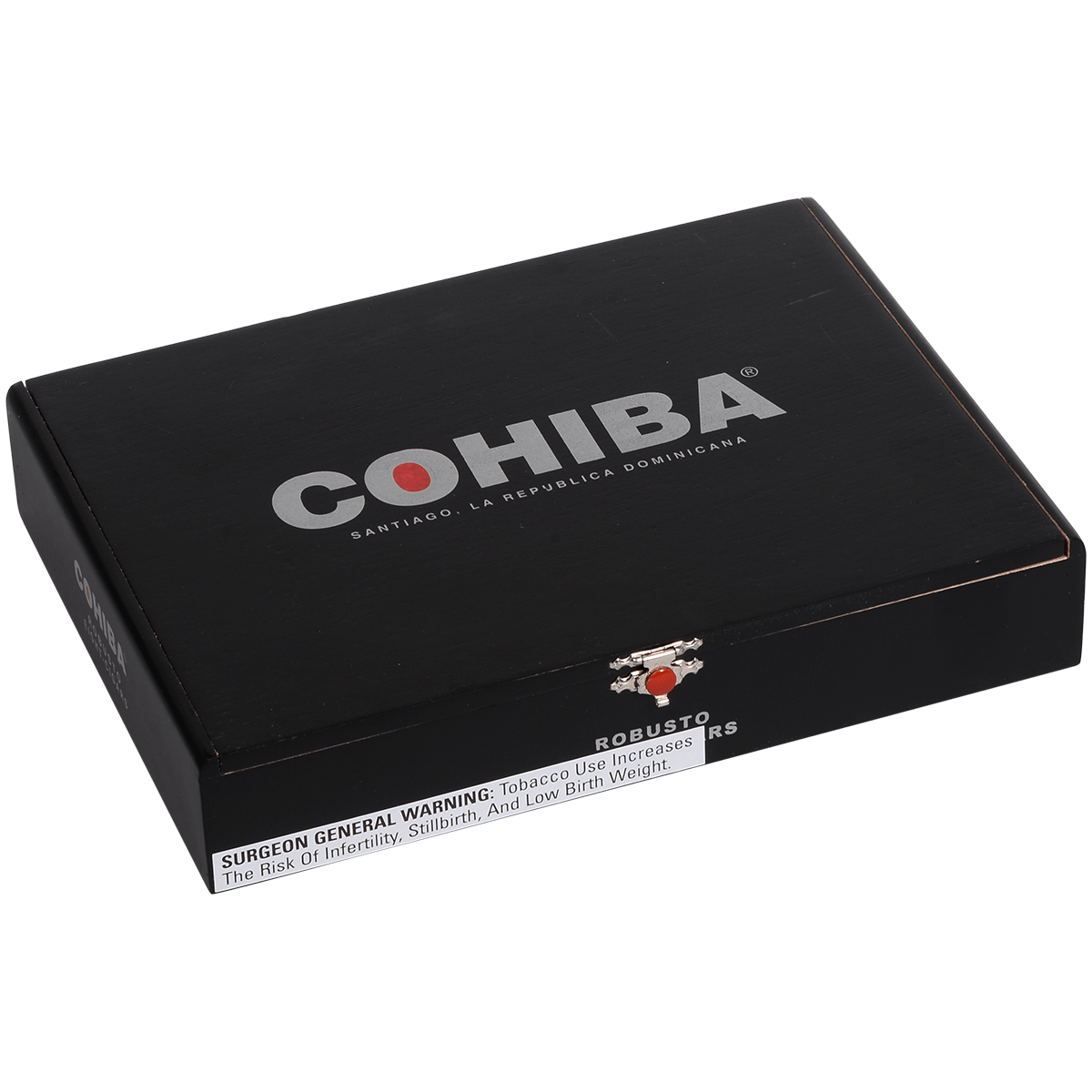 COHIBA BLACK ROBUSTO CRYSTAL 8 CT. BOX 5.50X50