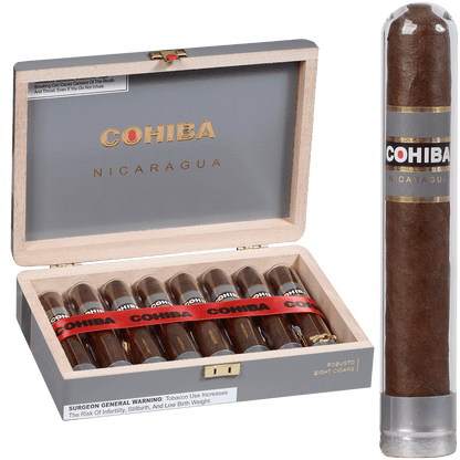 COHIBA NICARAGUA N5X50 EN CRYSTALE 8 CT. BOX 5.00X50