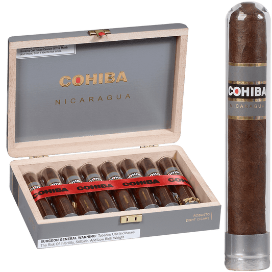COHIBA NICARAGUA N5X50 EN CRYSTALE 8 CT. BOX 5.00X50