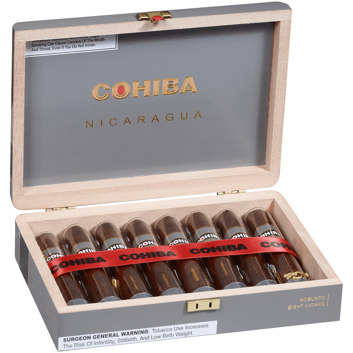 COHIBA NICARAGUA N5X50 EN CRYSTALE 8 CT. BOX 5.00X50