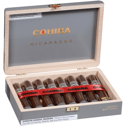 COHIBA NICARAGUA N5X50 EN CRYSTALE 8 CT. BOX 5.00X50