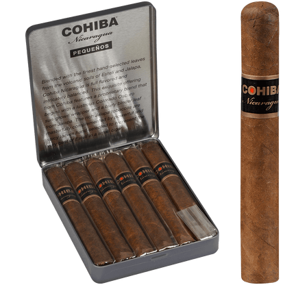 COHIBA NICARAGUA PEQUENOS 5/6 TINS 4.18X36