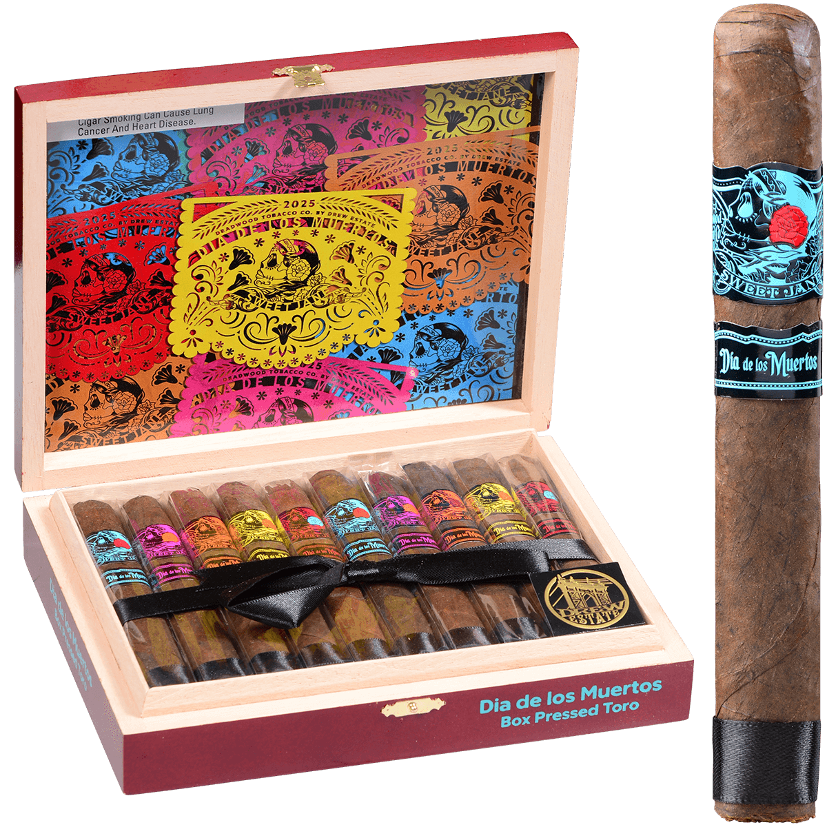 DEADWOOD LIMITED EDITION DIA DE LOS MUERTOS BOX PRESSED TORO 20 CT BOX