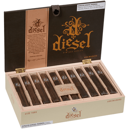 DIESEL VINTAGE SERIES MADURO TORO 20 CT. BOX 6.00X52