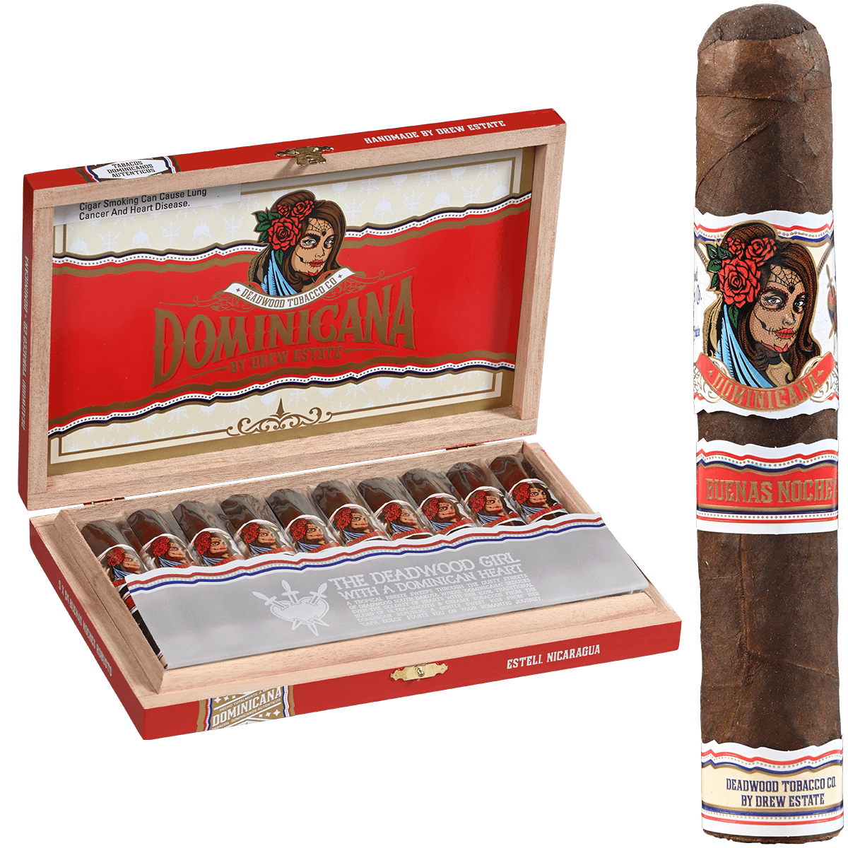 DEADWOOD DOMINICANA BUENAS NOCHES ROBUSTO 10CT BOX 5X54