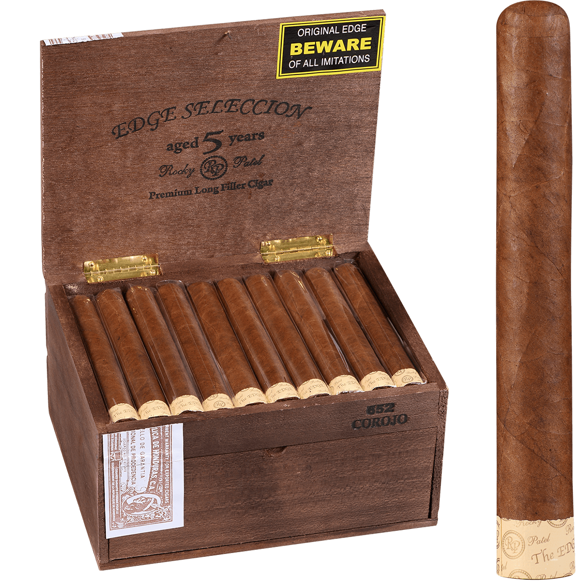 ROCKY PATEL SELECCION THE EDGE 652 COROJO 50 CT. BOX 6.00X52