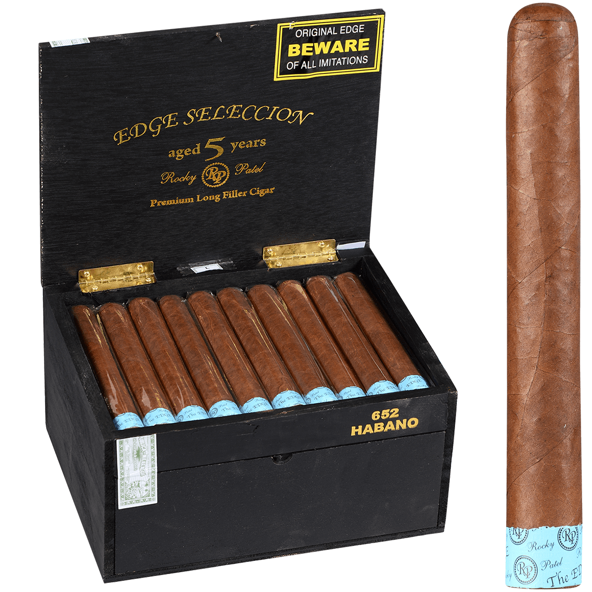 ROCKY PATEL SELECCION THE EDGE 652 HABANO 50 CT. BOX 6.00X52