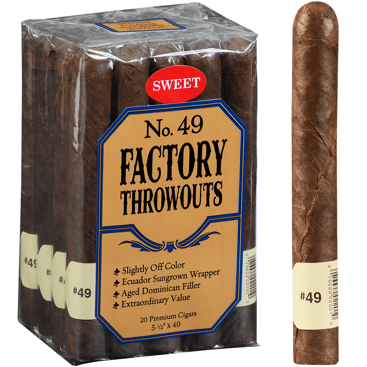 FACTORY THROWOUTS NO 49 SWEET 20 CT. BUNDLE 5.50X49