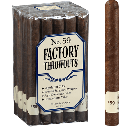 FACTORY THROWOUTS NO 59 NATURAL 20 CT. BUNDLE  6.25X45