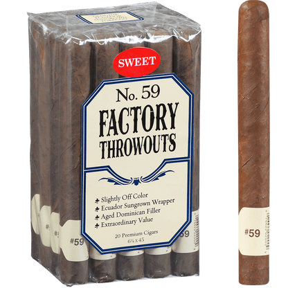 FACTORY THROWOUTS NO 59 SWEET 20 CT. BUNDLE  6.25X45