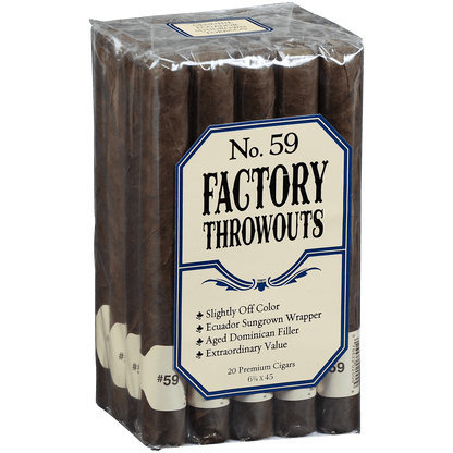 FACTORY THROWOUTS NO 59 NATURAL 20 CT. BUNDLE  6.25X45