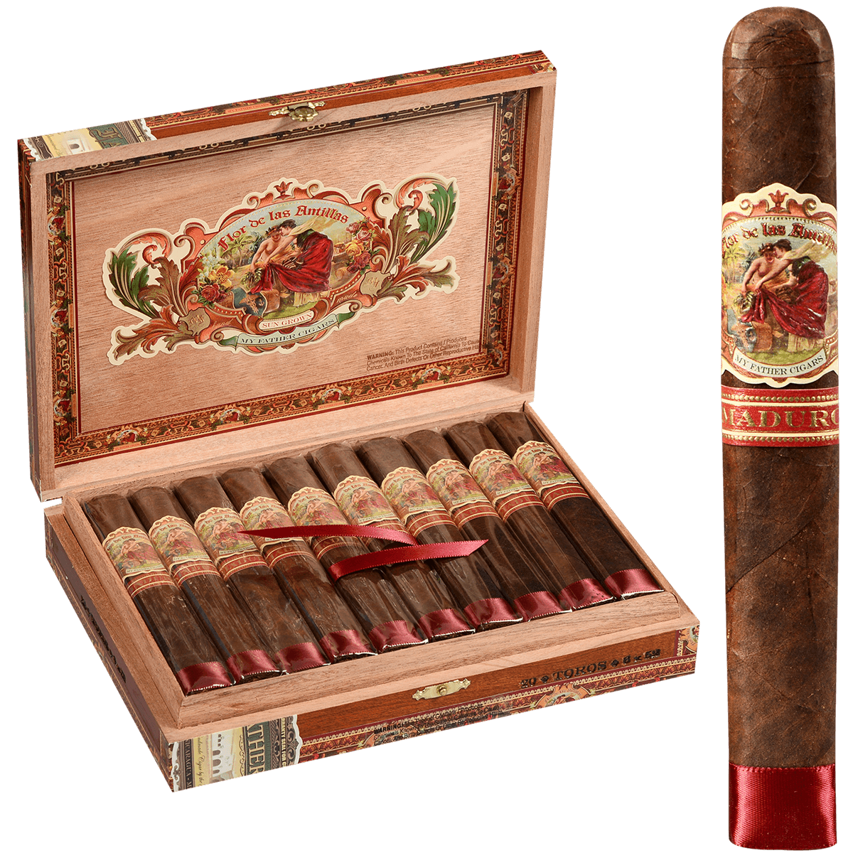FLOR DE LAS ANTILLAS BY MY FATHER CIGARS TORO 20 CT. BOX 6.00X52