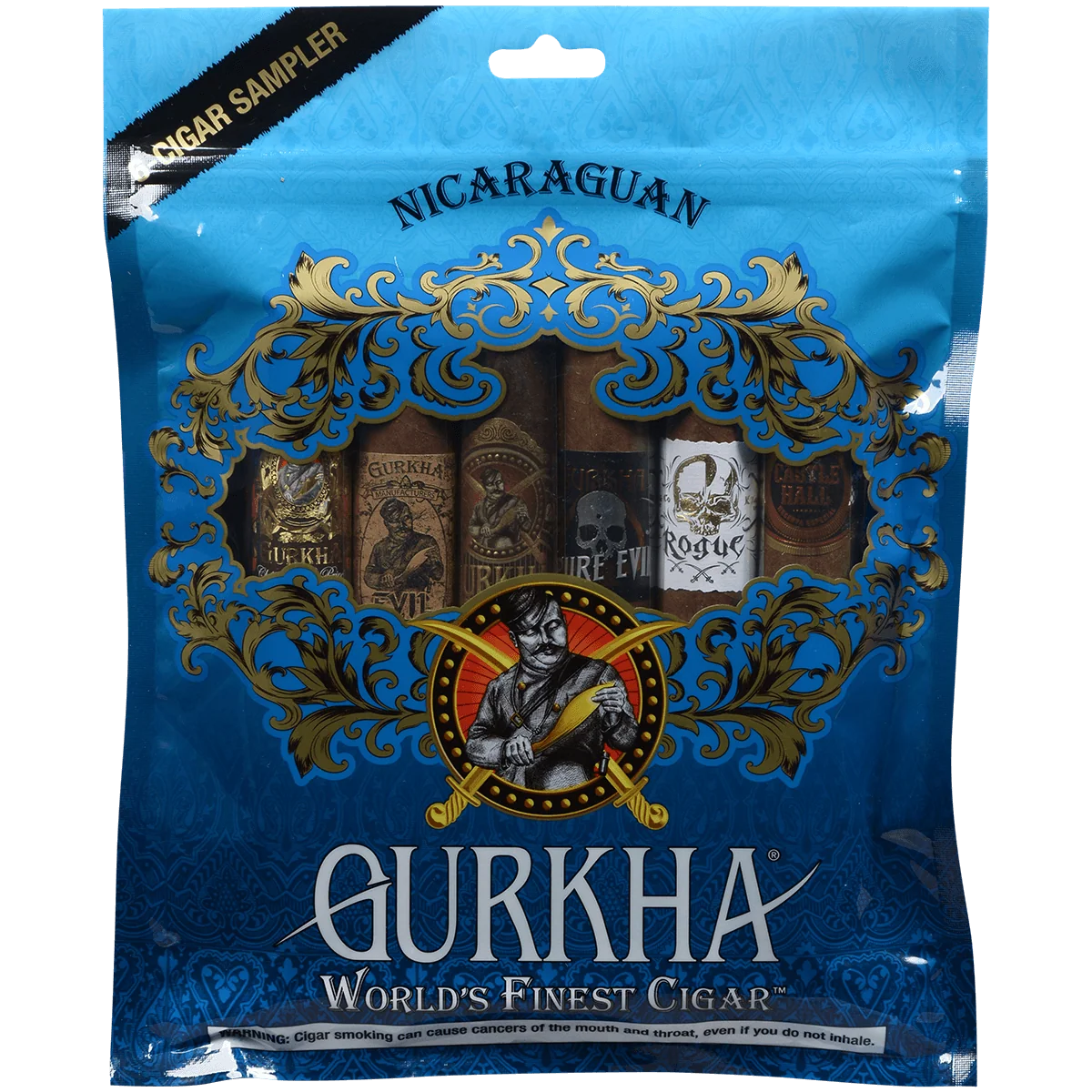 GURKHA TORO FRESH PACK BLUE NICRAGUAN 6 CT. SAMPLER 6.00X50