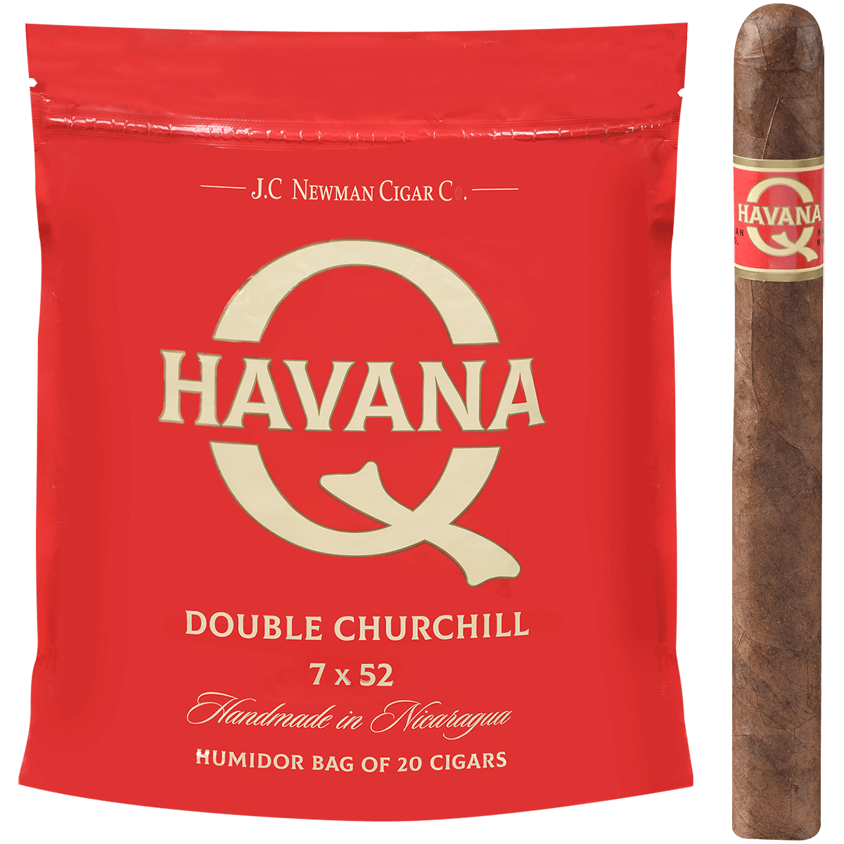 HAVANA Q DOUBLE CHURCHILL 20 CT. BAG 7.00X52