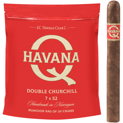 HAVANA Q DOUBLE CHURCHILL 20 CT. BAG 7.00X52