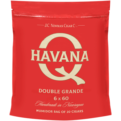 HAVANA Q DOUBLE GRANDE 20 CT. BAG 6.00X60