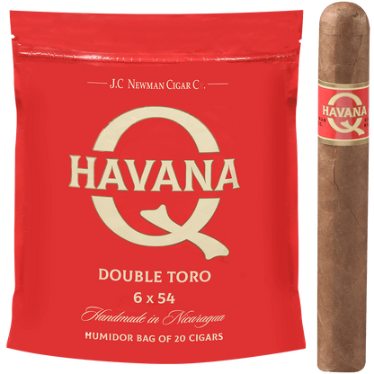 HAVANA Q DOUBLE TORO 20 CT. BAG 6.00X54