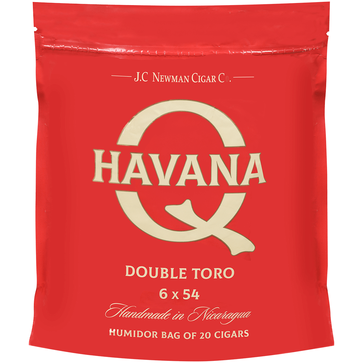 HAVANA Q DOUBLE TORO 20 CT. BAG 6.00X54