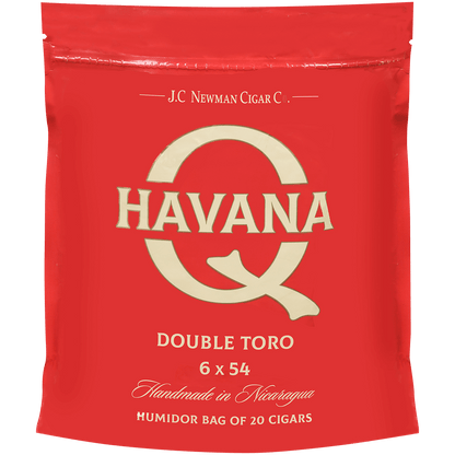 HAVANA Q DOUBLE TORO 20 CT. BAG 6.00X54