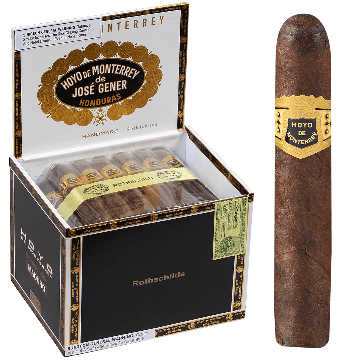 HOYO DE MONTERREY MADURO ROTHSCHILD 50 CT.BOX 4.50X50