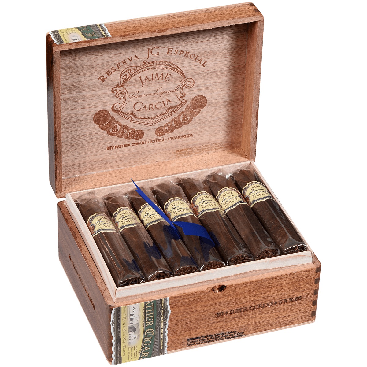 JAIME GARCIA RESERVA ESPECIAL SUPER GORDO 20 CT. BOX 5.75X66