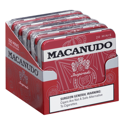 MACANUDO INSPIRADO RED MINIS 5/20 CT. TINS 3.00X20