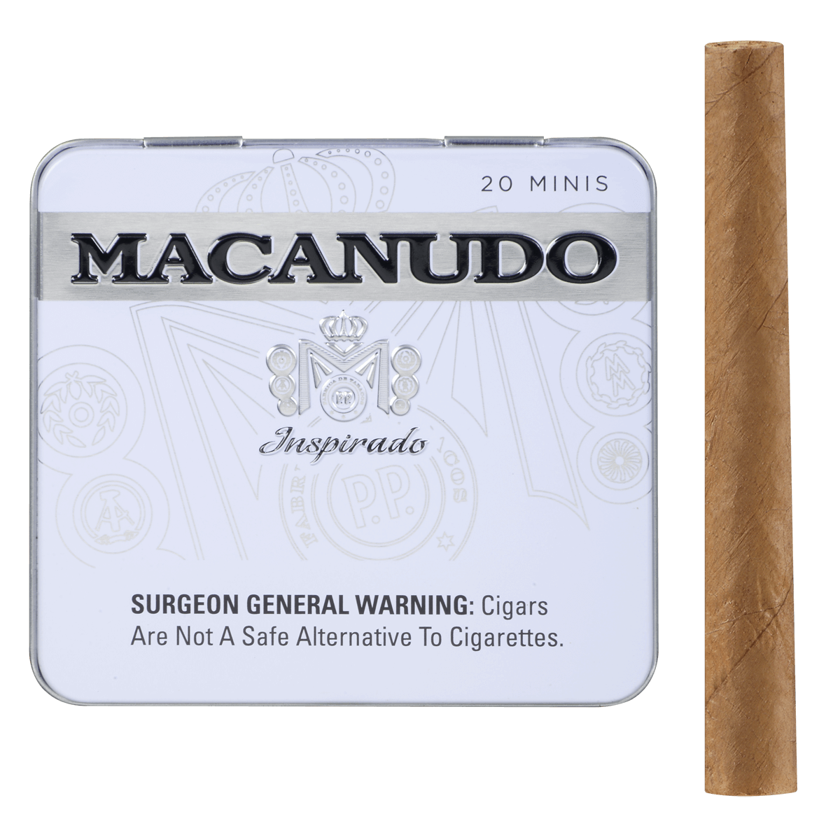 MACANUDO INSPIRADO WHITE MINIS 5/20 CT. TINS 3.00X20