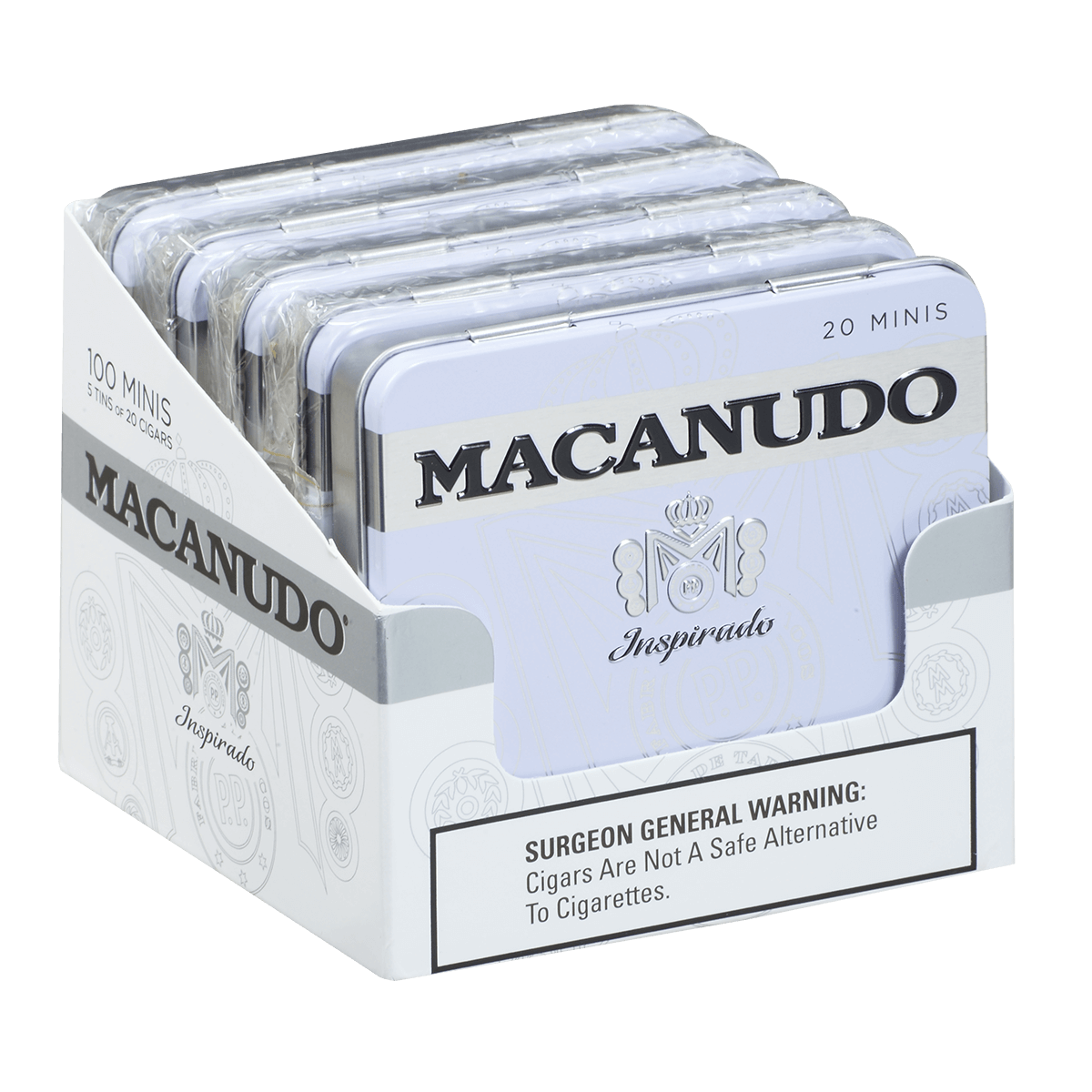 MACANUDO INSPIRADO WHITE MINIS 5/20 CT. TINS 3.00X20