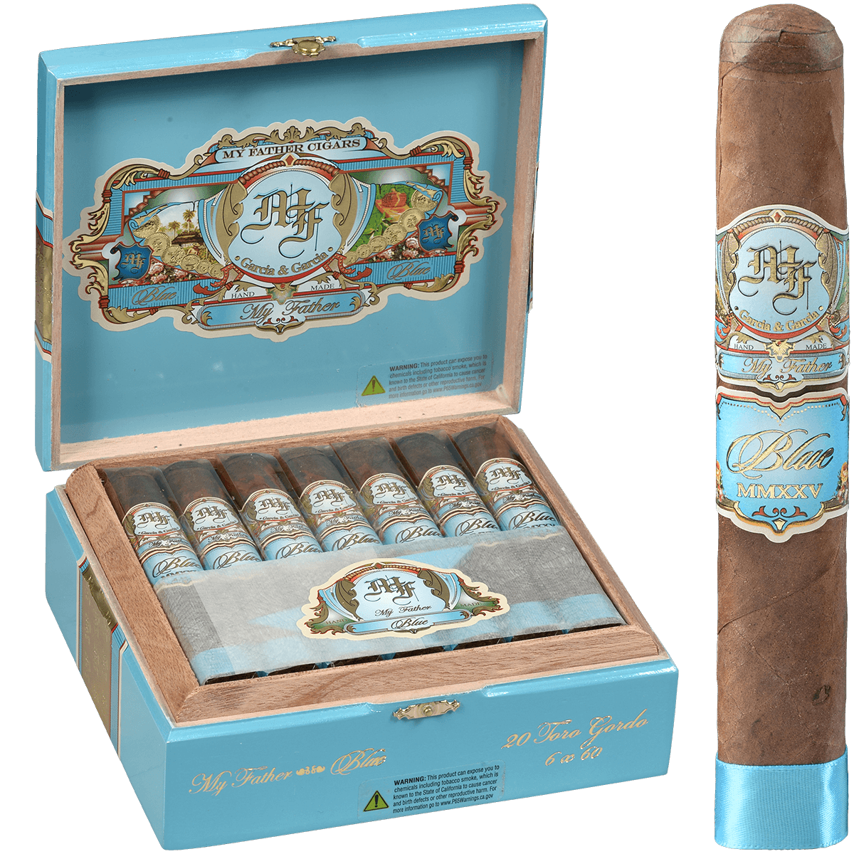 MY FATHER BLUE HONDURAS TORO GORDO 20 CT. BOX 6.00X60