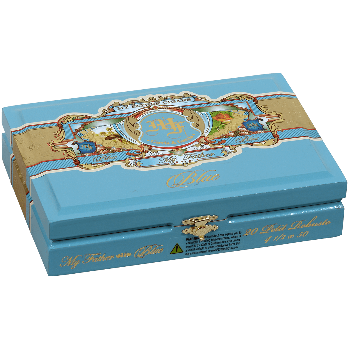MY FATHER BLUE HONDURAS PETIT ROBUSTO 20 CT. BOX 4.50X50