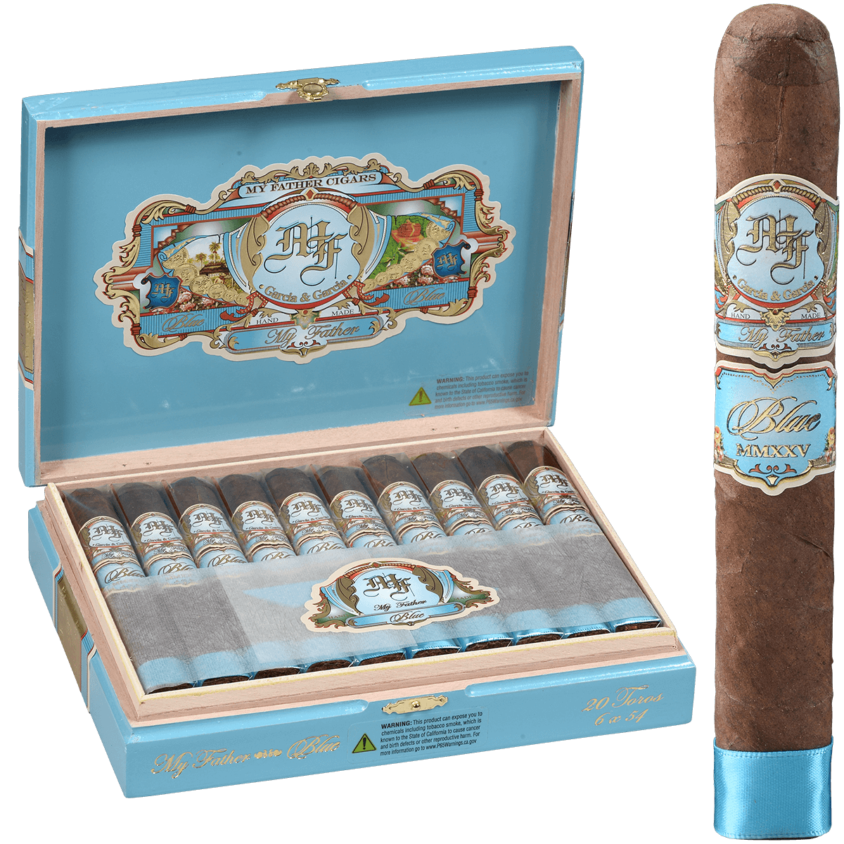 MY FATHER BLUE HONDURAS TORO 20 CT. BOX 6.00X54