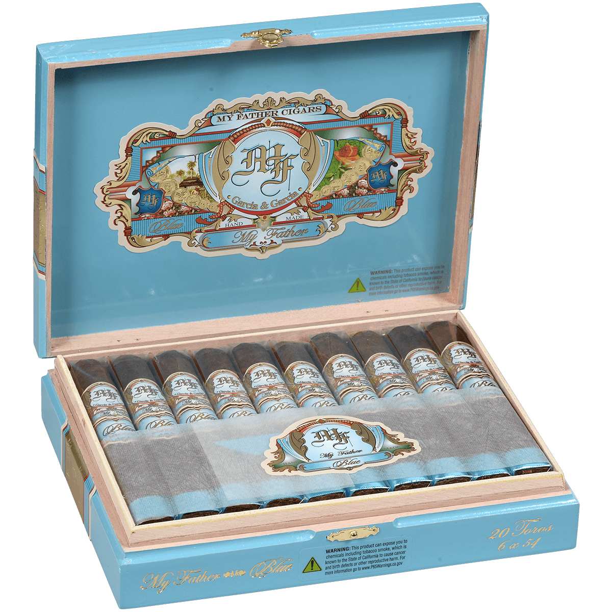 MY FATHER BLUE HONDURAS TORO 20 CT. BOX 6.00X54