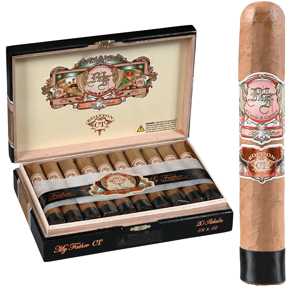MY FATHER CONNECTICUT ROBUSTO 20CT. BOX 5 1/4 X 52