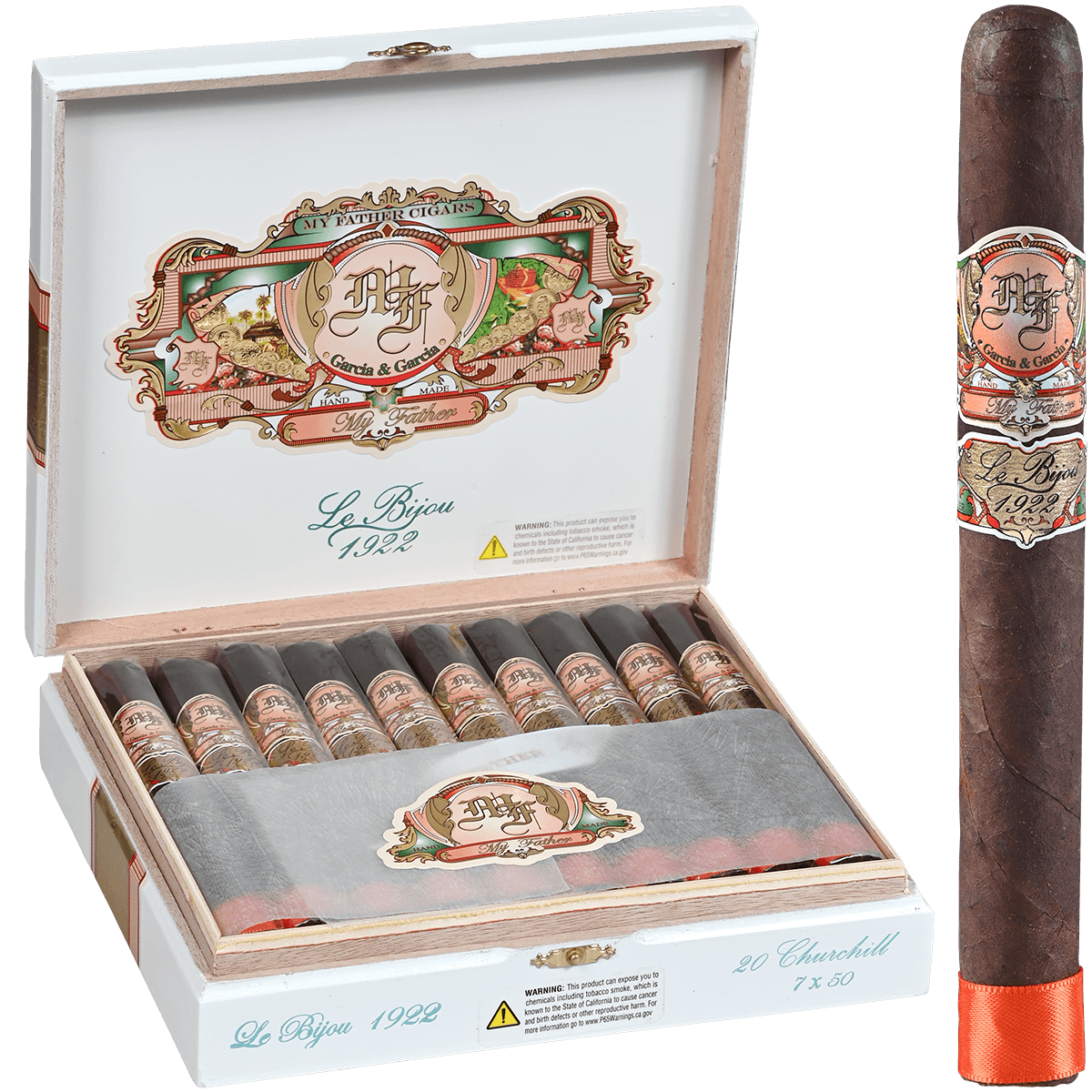 MY FATHER LE BIJOU 1922 CHURCHILL 20 CT. BOX 7.00X50