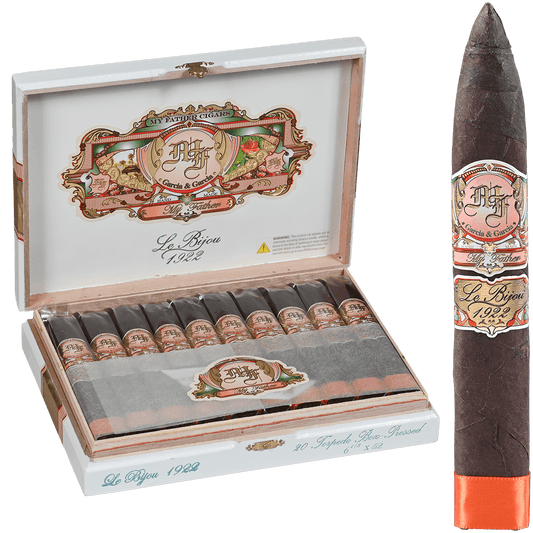 MY FATHER LE BIJOU 1922 TORPEDO BOX PRESSED 20 CT. BOX 6.12X52
