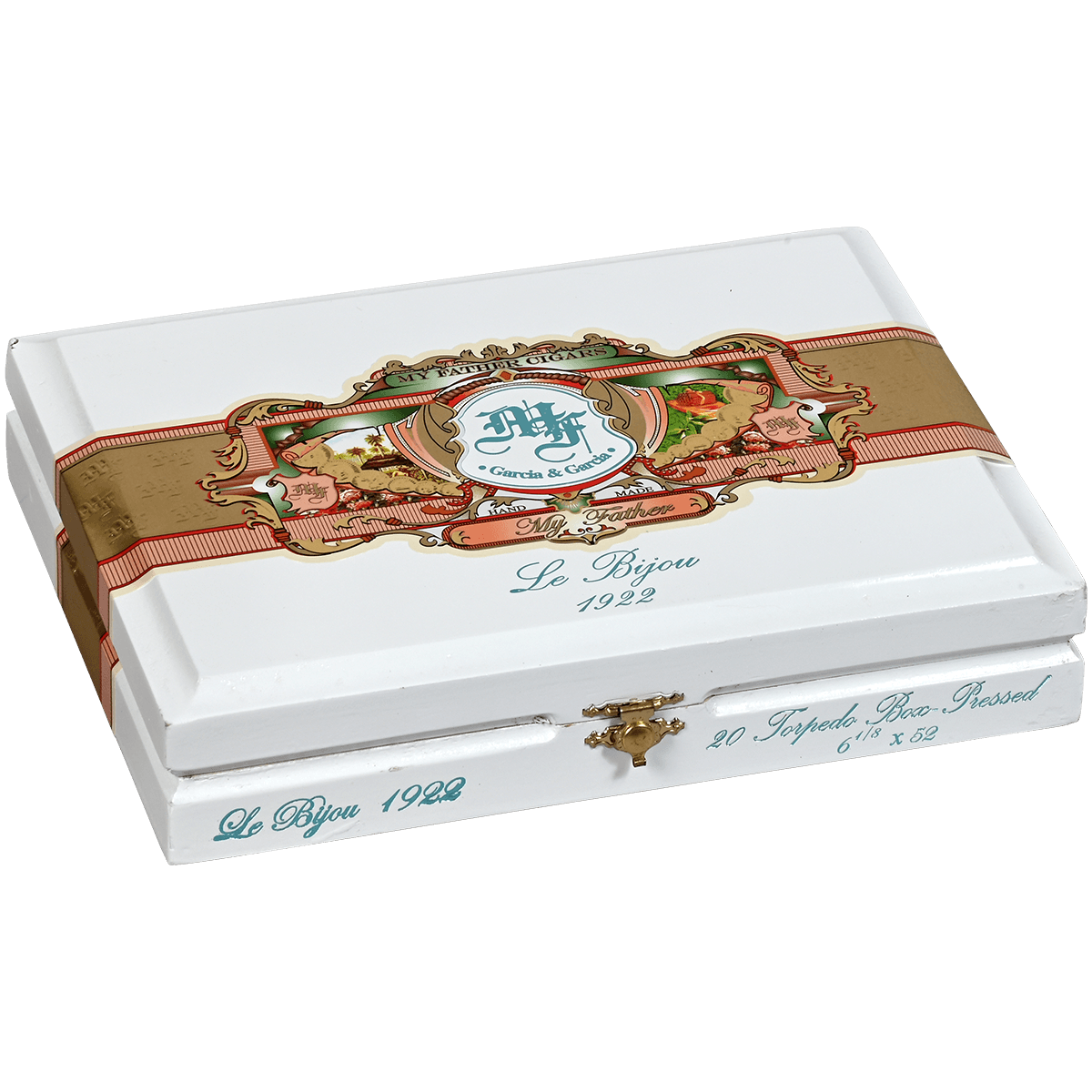 MY FATHER LE BIJOU 1922 TORPEDO BOX PRESSED 20 CT. BOX 6.12X52