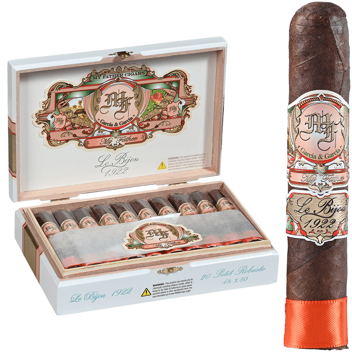MY FATHER LE BIJOU 1922 PETIT ROBUSTO 20 CT. BOX 4.50X50