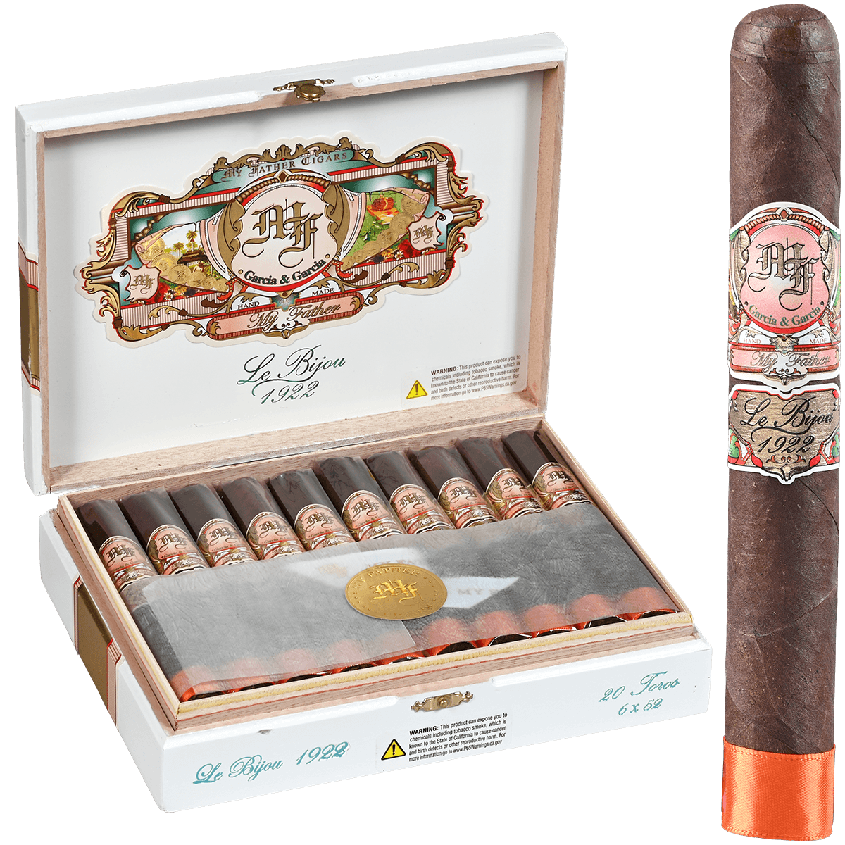 MY FATHER LE BIJOU 1922 TORO 20 CT. BOX 6.00X52