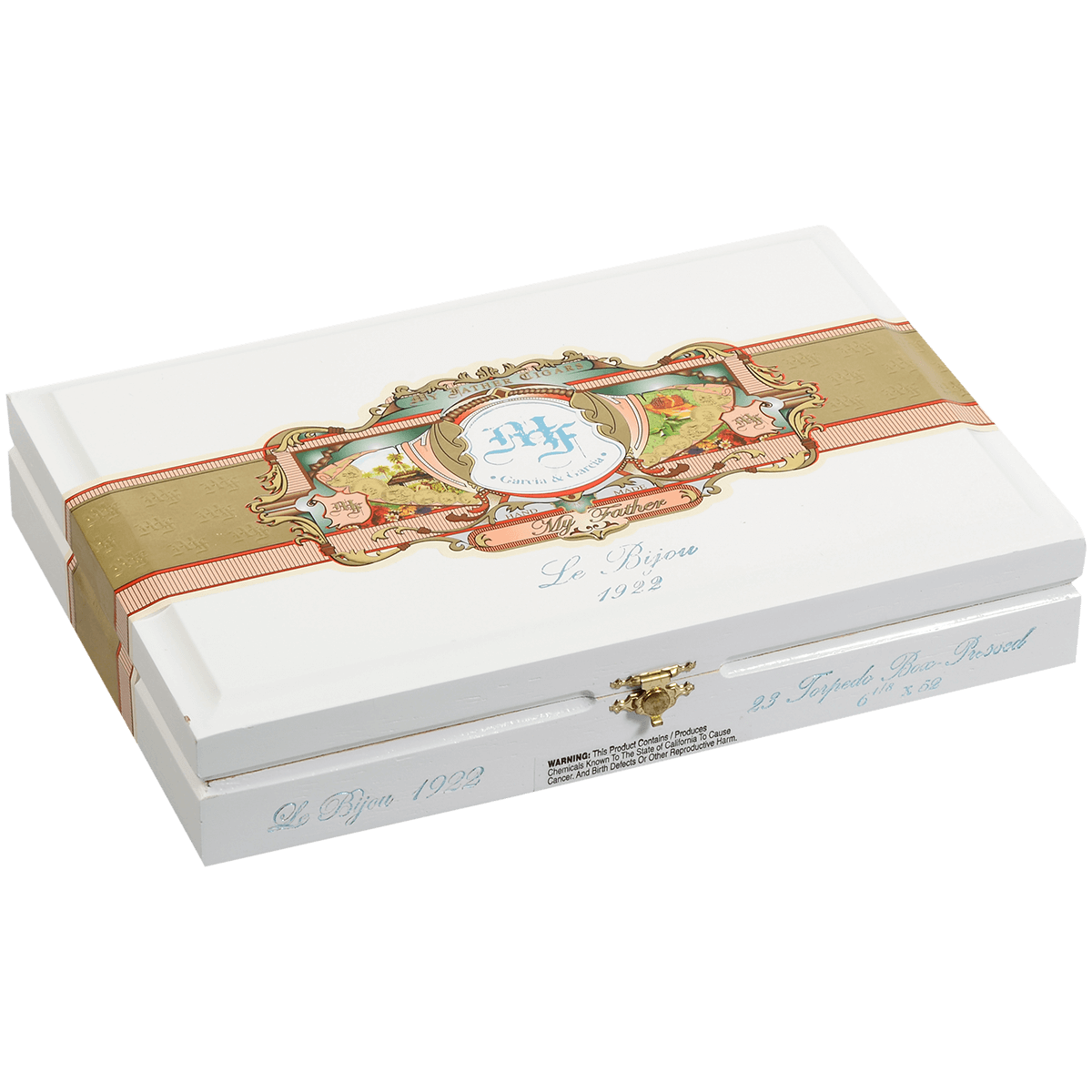 MY FATHER LE BIJOU 1922 TORPEDO BOX PRESSED 23 CT. BOX 6.12X52