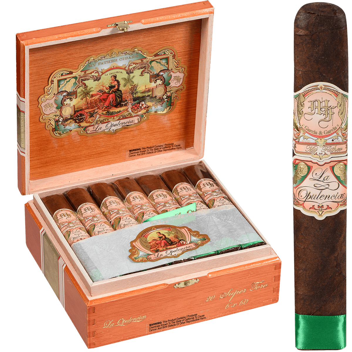 MY FATHER LA OPULENCIA SUPER TORO 20 CT. BOX 6.00X60