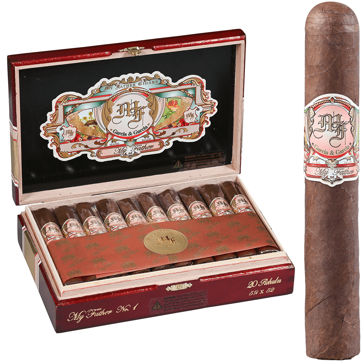 MY FATHER NO. 1 ROBUSTO 20 CT. BOX 5.25X52