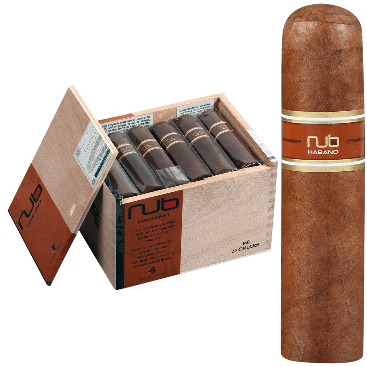 NUB HABANO 460 24 CT. BOX 4.00X60