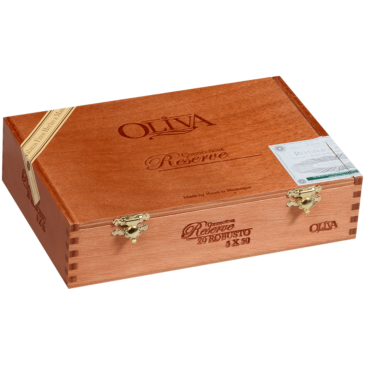 OLIVA CONNECTICUT WRAPPER RESERVE ROBUSTO 20 CT. BOX 5.00X50