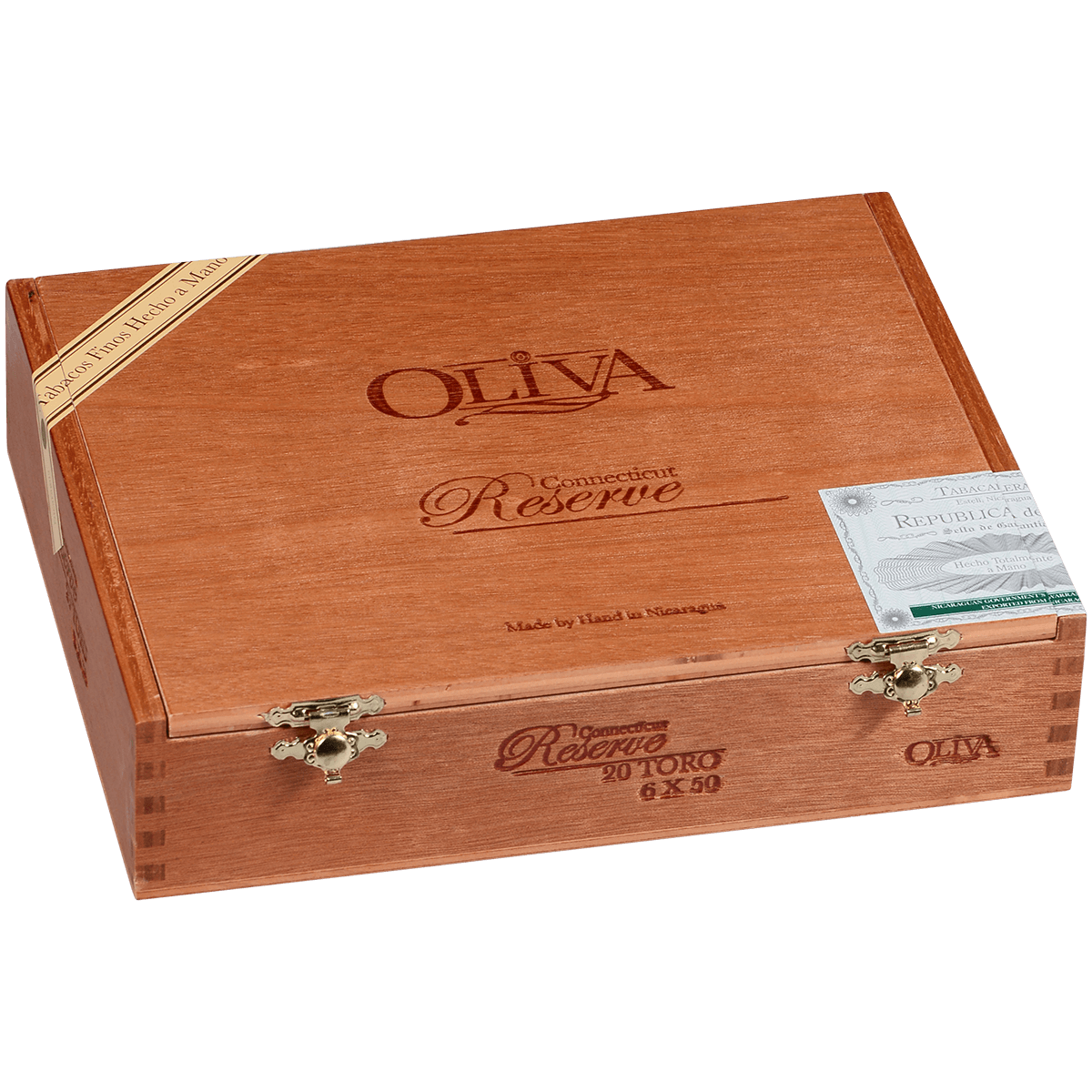 OLIVA CONNECTICUT WRAPPER RESERVE TORO 20 CT. BOX 6.00X50