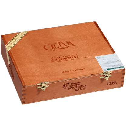 OLIVA CONNECTICUT WRAPPER RESERVE TORPEDO 20 CT. BOX 6.50X52
