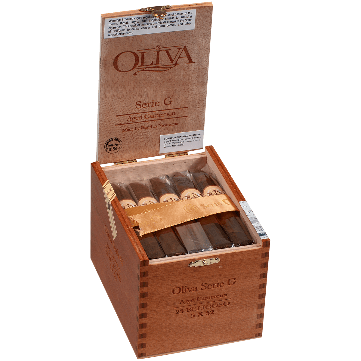 OLIVA SERIE G CAMEROON BELICOSO 25 CT. BOX 5.00X52