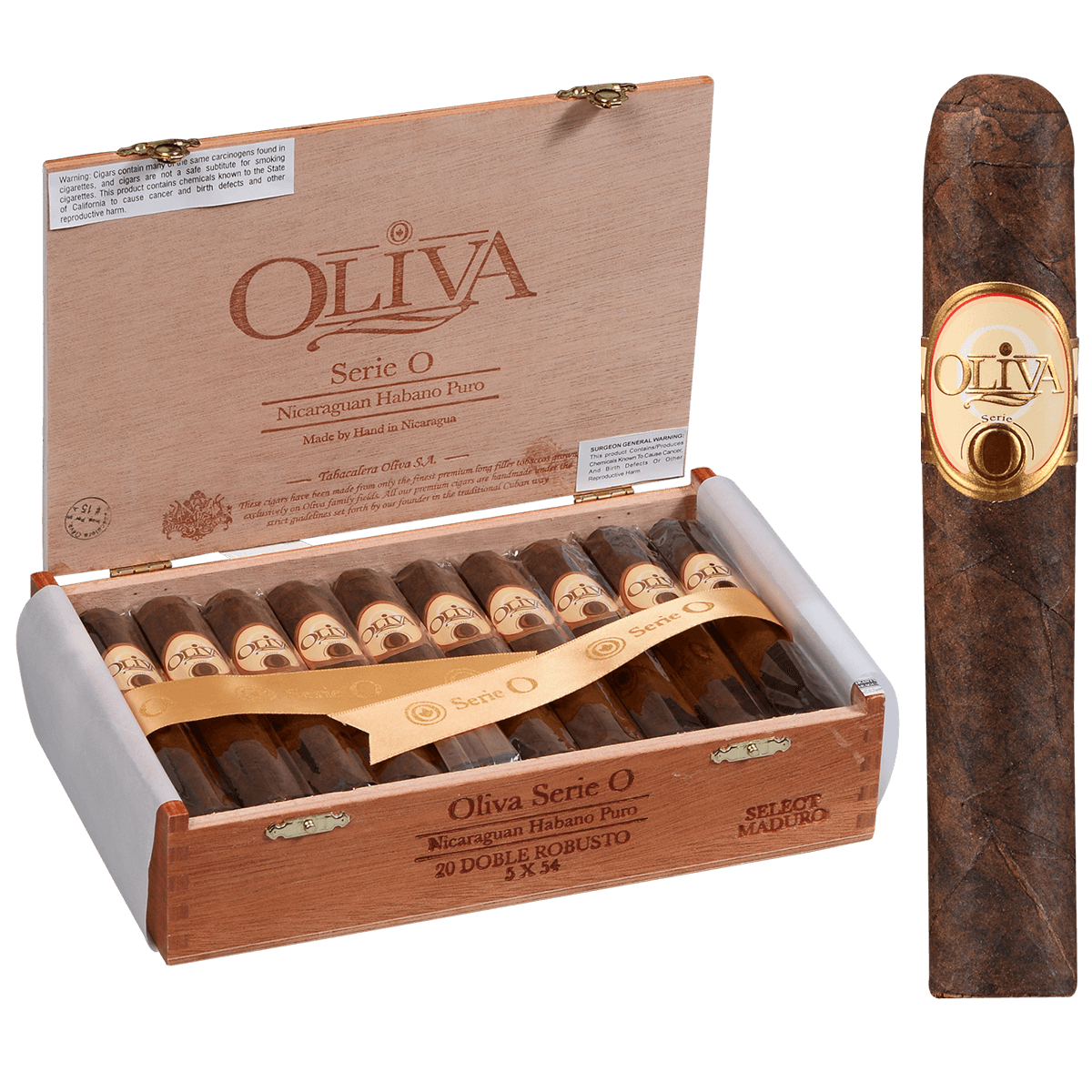 OLIVA SERIE O MADURO DOUBLE ROBUSTO 20 CT. BOX 5.00X54
