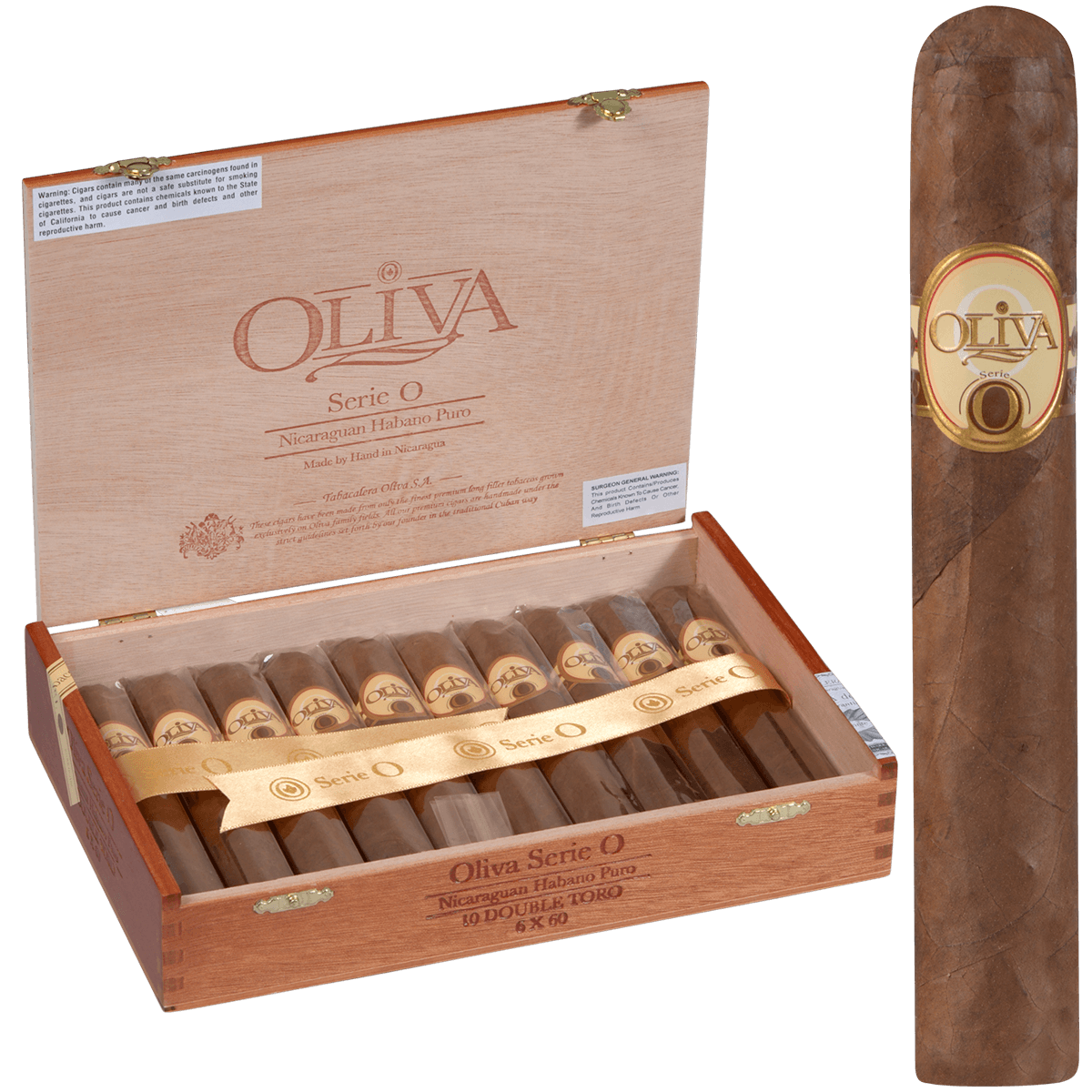 OLIVA SERIE O DOUBLE TORO 10 CT. BOX 6.00X60